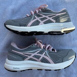 ASICS Women's Running Shoes in Gray and Pink
